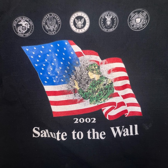 Vintage 2002 rolling thunder ride graphic T-shirt Vietnam memorial Wall - Picture 4 of 5